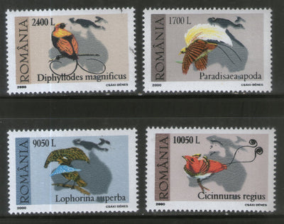 Romania 2000 Birds Fauna Wildlife 4v MNH # 188