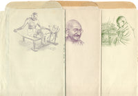 India 1969 Mahatma Gandhi Birth Cent. SEWAGRAM Cancelled Set of 3 ILCs #19007