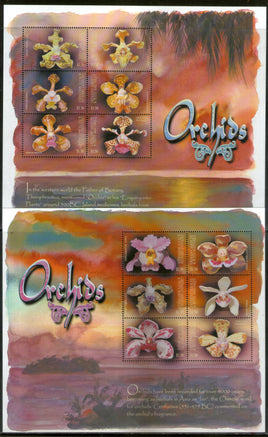 Grenada 2001 Orchids Flower Flora Sc 2345-46 Sheetlet MNH # 19010