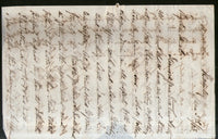 India 1863 Formula Letter Sheet f.w. QV ½An t.w. 48 Duplex Bareilly Canc. to SIMLA with Red Cds # 19066
