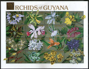 Guyana 1990 Orchids Flowers Flora Sc 2370 Sheetlet MNH # 19077