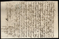 India 186? QV ½An PS Letter Sheet t.w. 49 Bar Canc & Simla Red Canc. # 19079