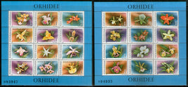 Romania 1988 Orchids Flowers Flora Sc 3535-36 Set of 2 Sheetlet MNH # 19142