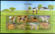 Central African Rep. 1999 Dogs Pet Animals Sc 1284 Sheetlet MNH # 19158