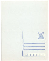 India 15p+15p Tiger Blue Postal Stationary Reply Post Card MINT # 19224