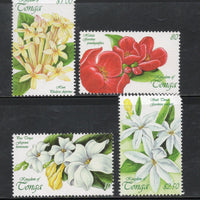 Tonga 1999 Flowers Sc 1023-26 MNH # 1933