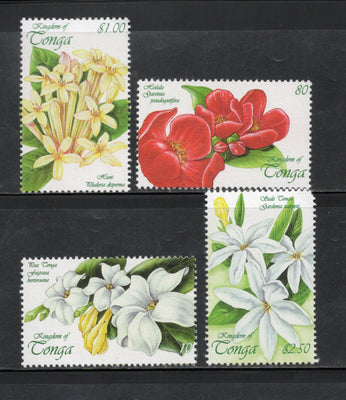 Tonga 1999 Flowers Sc 1023-26 MNH # 1933