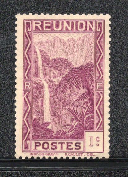 French Reunion 1933 Waterfall No Gum # 1939