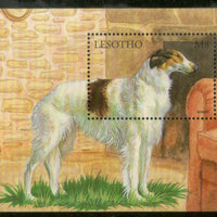 Lesotho 1999 Borzoi Dogs of World Pet Animals Sc 1176 M/s MNH # 1942