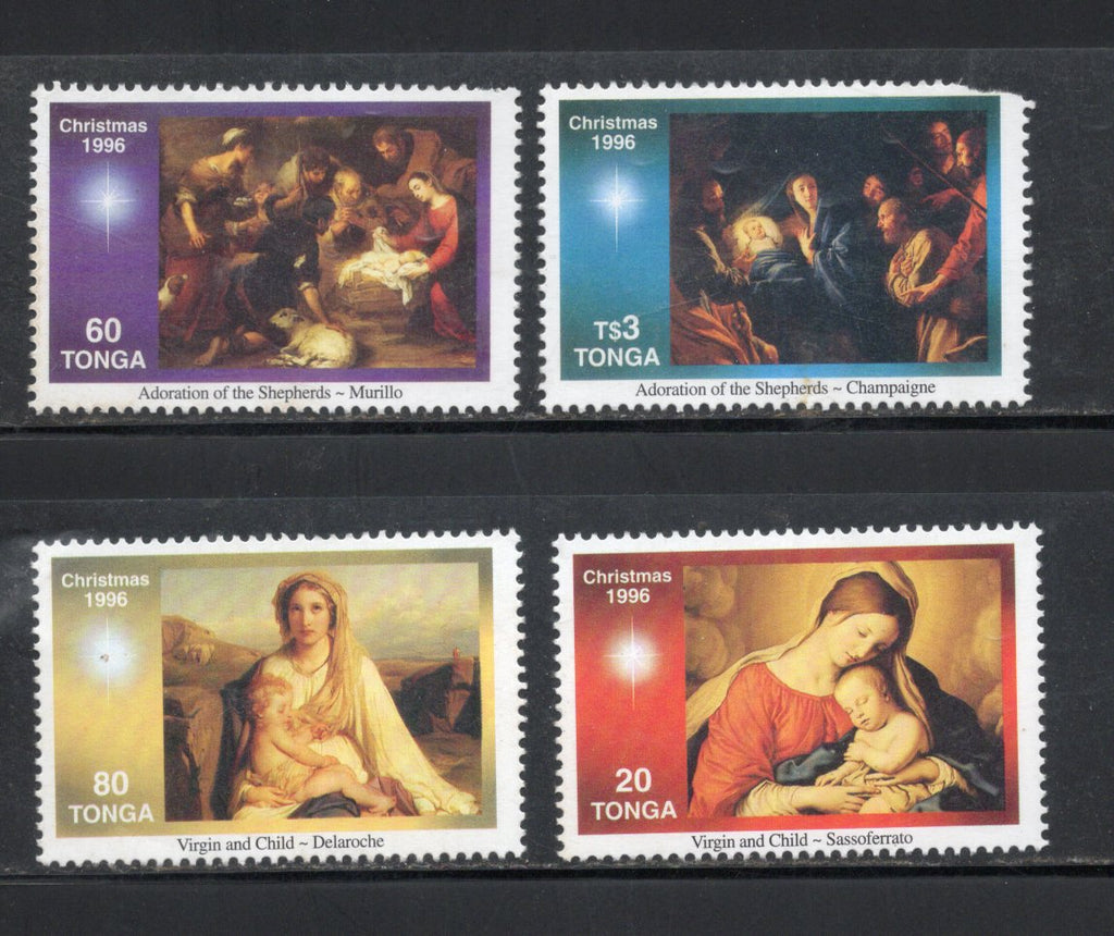 Tonga 1996 Christmas Festival Sc 933-36 MNH # 1950 See Scan