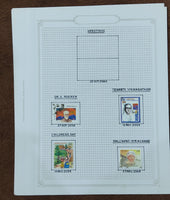 India 2004 Complete Year Pack well Hand Written Fine Used mounted Collection