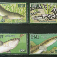 Fiji 2008 Fresh Water Eels Fish Marine life 4v MNH # 2010