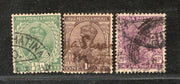 India 3 Diff KG V ½A 1A & 1A3p ERROR WMK - Multi Star Inverted Used as Scan 2034