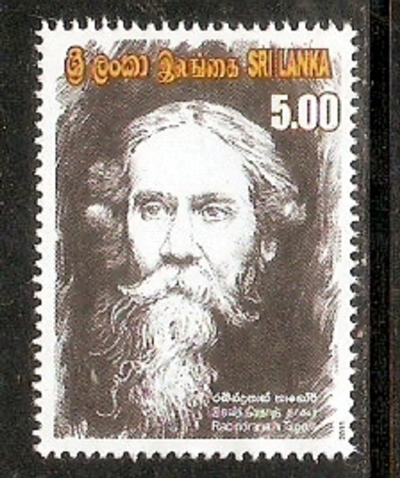 Sri Lanka 2011 Rabindranarth Tagore of India Nobel Prize Winner MNH # 2095