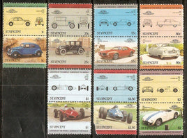 St. Vincent 1985 Motor Cars Automobile Transport 14v MNH # 2250