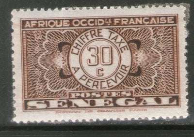 Senegal 1935 30c Postage Due Sc J26 Stamp MNH # 229