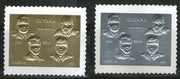 Guyana 1994 Lincoln Churchill Kennedy Gold & Silver Foil Set of 2 Stamps MNH # 232