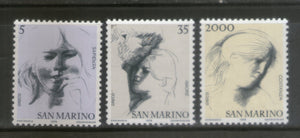 San Marino 1978 Paintings Sc 931-33 MNH # 2542