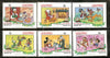 Lesotho Walt Disney Animation Cartoon Film Mickey Donald Old Christmas Day 6v MNH # 2559