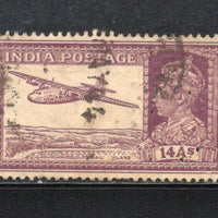 India 1940 14As King George VI Perfin Phila-275 Used Stamp # 259