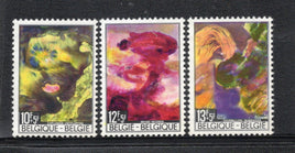 Belgium 1968 Paintings by Pol Mara Sc 829-31 No Gum # 2623