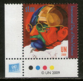 United Nations 2009 Mahatma Gandhi of India Non-Violence Traffic Lights Sc 996 MNH # 2673