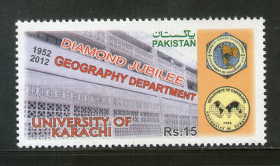 Pakistan 2013 Karachi University Geography Department Diamond Jubilee MNH # 2683