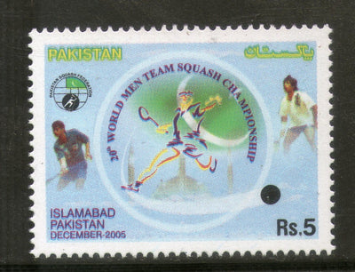 Pakistan 2005 World Men’s Team Squash Championships Islamabad Sc 1076 MNH # 2710