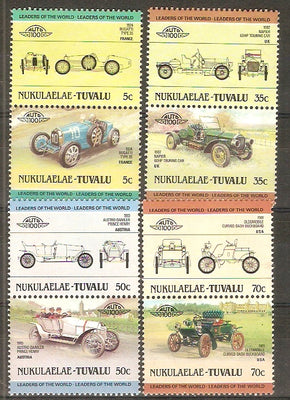 Tuvalu - Nukulealea 1985 Cars Automobile Transport 8v MNH # 2748