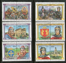 Tuvalu - Nanumaga 1985 British Monarchs Kings & Queens 12v MNH # 2782