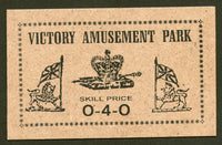 India British Period 4 diff. Victory Amusement Park Ticket Rare # 2783
