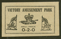 India British Period 4 diff. Victory Amusement Park Ticket Rare # 2783
