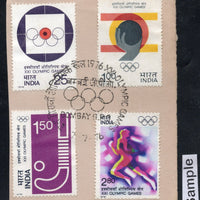 India 1976 XXI Olympic Games Montreal Hockey Sports Phila-691a Used Stamp Set # 27
