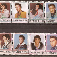 St. Vincent 1985 Famous Singer Elvis Presley 8v MNH # 2894