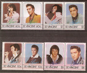 St. Vincent 1985 Famous Singer Elvis Presley 8v MNH # 2894