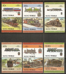 Tuvalu - Niutao 1985 Locomotives Railway Trains 12v MNH # 3216