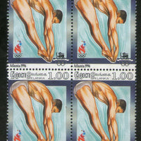 Sri Lanka 1996 Diving Atlanta Olympic Games Sc 1161 BLK/4 MNH # 3296b