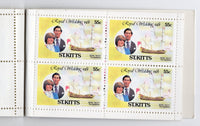 St. Kitts 1981 Princess Diana & Charles Royal Wedding $9.40 Booklet MNH # 3548