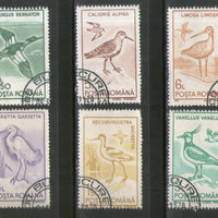 Romania 1991 Birds Wildlife 6v Cancelled # 356