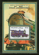 Maldives 2004 Steam Locomotive Train Railway Transport Sc 2808 M/s MNH # 366