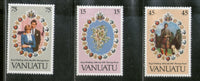 Vanuatu 1981 Diana Royal Wedding Prince Charles 3v MNH # 2707