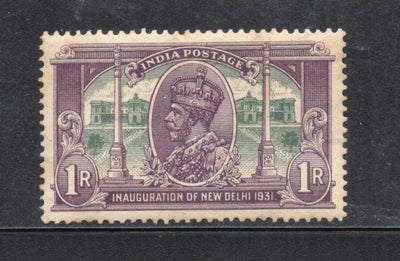 India 1931 1Re King George V Inauguration of New Delhi Phila-226 MNH # 408