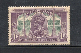 India 1931 1Re King George V Inauguration of New Delhi Phila-226 MNH # 408