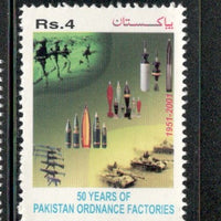 Pakistan 2001 Pakistan Ordnance Factories Weapons  Sc 981 MNH # 4184