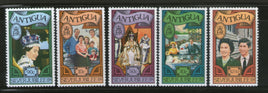 Antigua 1977 Queen Elizabeth II 25th Anniv. Prince Philip Sc 459-63 MNH # 435