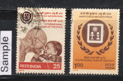 India 1979 IYC Year of the Child Mahatma Gandhi Phila-784-85 Used Stamp Set # 1426