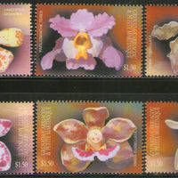 Grenada 2001 Orchids Flower Flora Sc 2345 6v MNH # 441