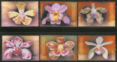 Grenada 2001 Orchids Flower Flora Sc 2345 6v MNH # 441