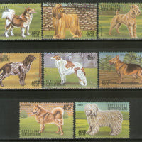 Central African Rep. 1999 Dogs Pet Animals Sc 1284 8v MNH # 449