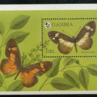 Gambia 1994 Butterflies Moth Insect Sc 1576 M/s MNH # 455